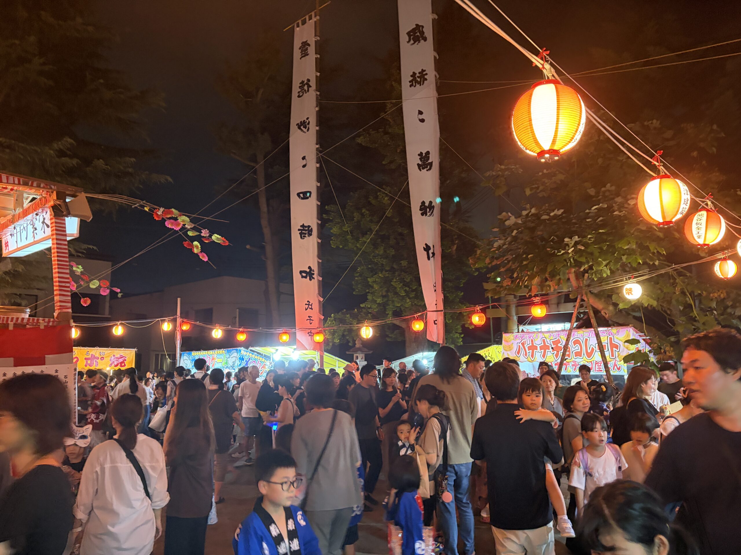 地元の諏訪神社 お祭り